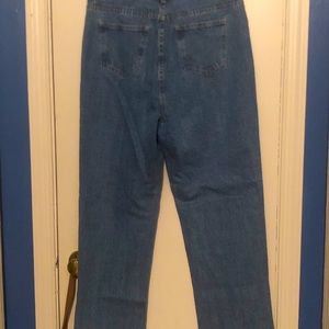 Pretty Little Thing Blue Straight Leg Jeans Size 8